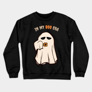 In my boo era - cute ghost drinking coffee Crewneck Sweatshirt